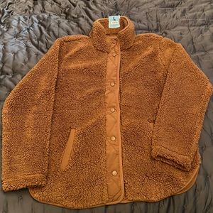 Members Mark cozy Sherpa Brown/Cognac Size Large